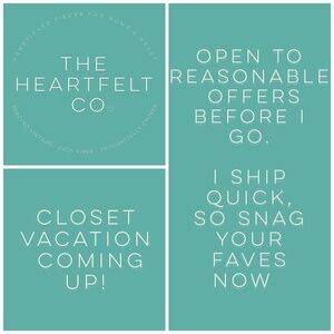 Closet vacation coming up! Open to reasonable offers before I go